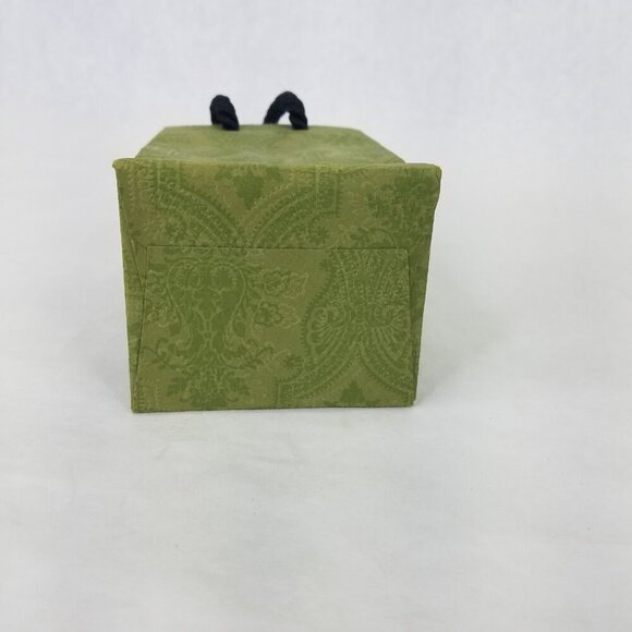 Gucci Beauty Bag Green Paisley Empty Shopping Paper Mini 4.5" x 3" x 2.5" Decor - Picture 7 of 10